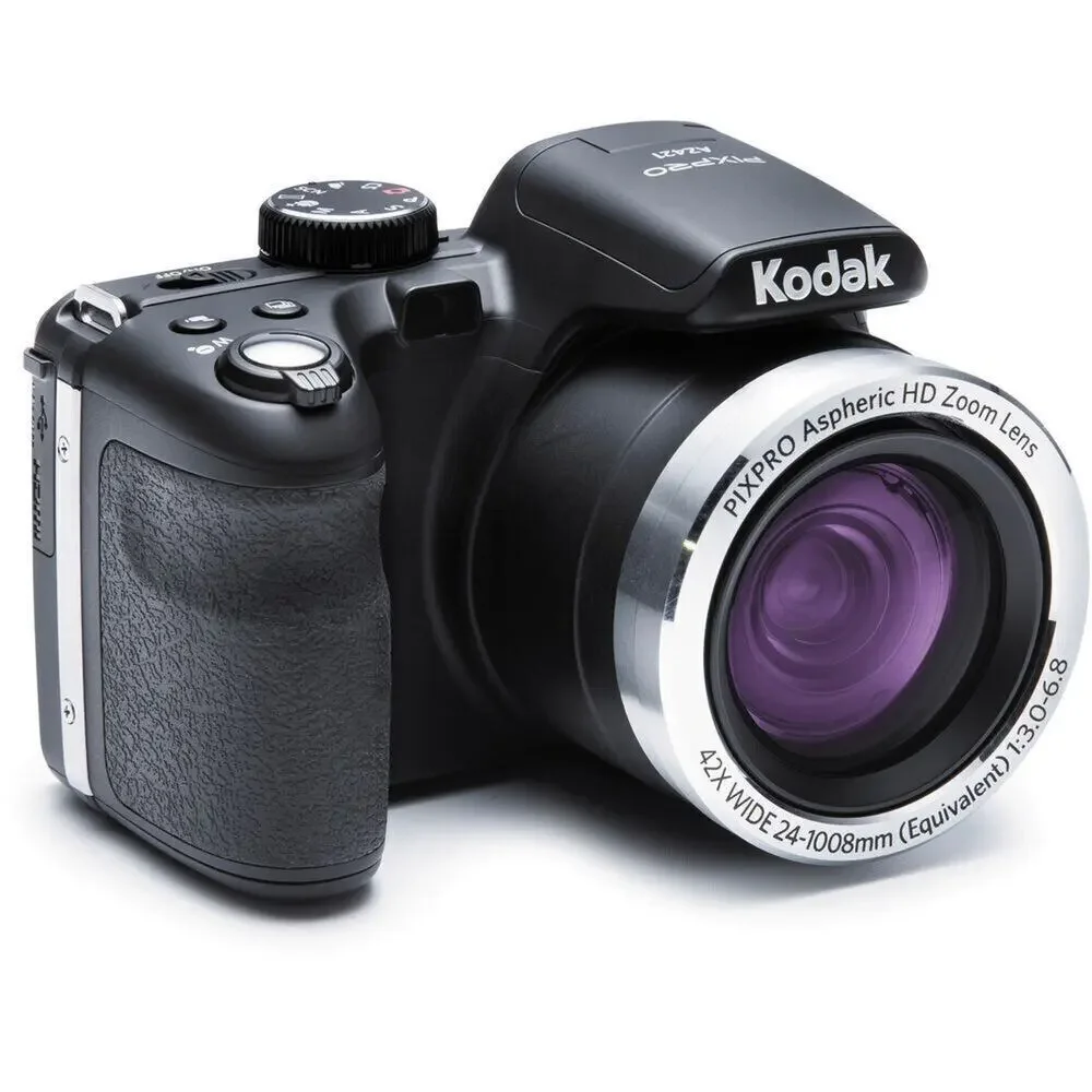Kodak PIXPRO AZ421 Digital Camera (Black) Withcase,Memory,ExtraBattery,Tripod